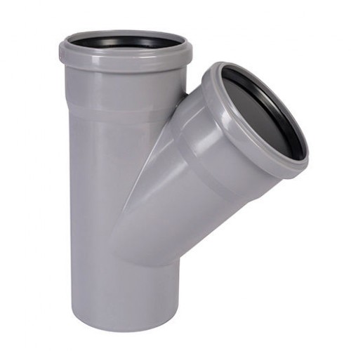 Тройник ПП 50|50х45гр BIPLAST