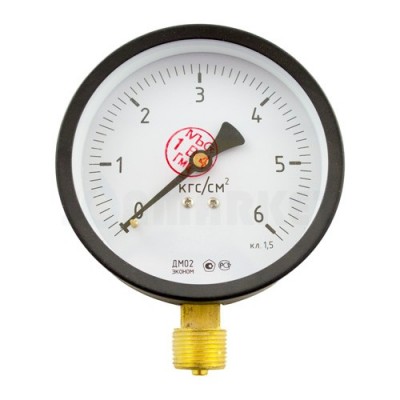 Манометр МТ 100М 0,6МПа (метрическая резьба - М20х1.5) 