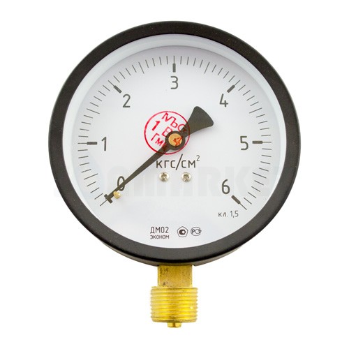 Манометр МТ 100М 0,6МПа (метрическая резьба - М20х1.5) 