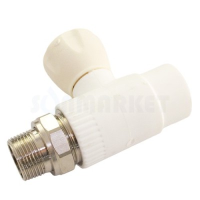 Кран PPRC прямой НГ 20x1/2" MeerPlast
