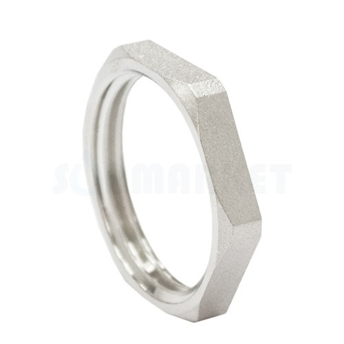 Контргайка 1/2" никелированная