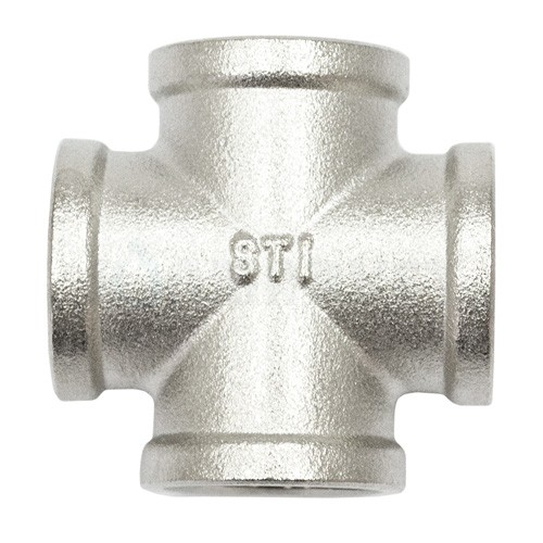 Крестовина 1/2" никелированная