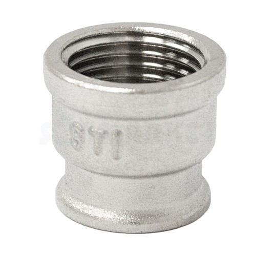 Муфта переходная 3/4" х 1/2" никелированная