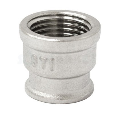 Муфта переходная 1/2" x 3/8" никелированная