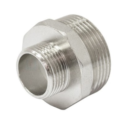 Ниппель переходной 1 1/4" x 1/2" никелированный