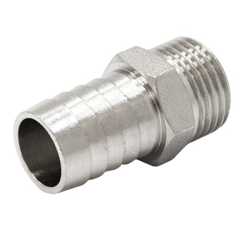 Штуцер 1/2" x 12 с НР никелированный