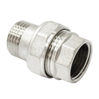 Соединитель прямой 11/2" никелированный