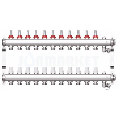 Коллекторная группа STI СМ11F в сборе с расходомерами (11 вых.)