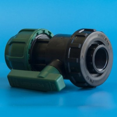 Кран шаровой разъём. 25х3/4" ВР ПНД