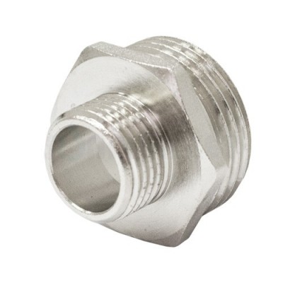 Ниппель переходной 2" x 1" никелированный