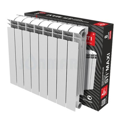 Биметаллический радиатор STI MAXI 500 100 8 секций