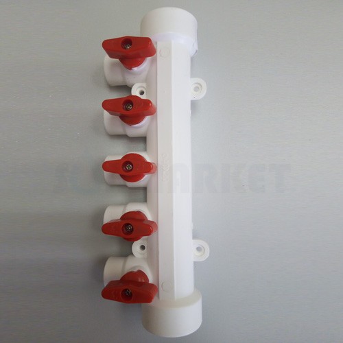 Коллектор 40/4*20w с воздухоотв.КРАСНЫЙ
