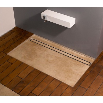 Основа для плитки "plate" для душевого слива нержавеющая сталь, прямая 700мм TECEdrainline