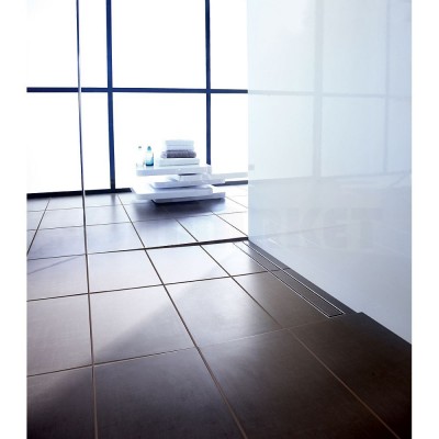 Основа для плитки "plate" для душевого слива нержавеющая сталь, прямая 700мм TECEdrainline