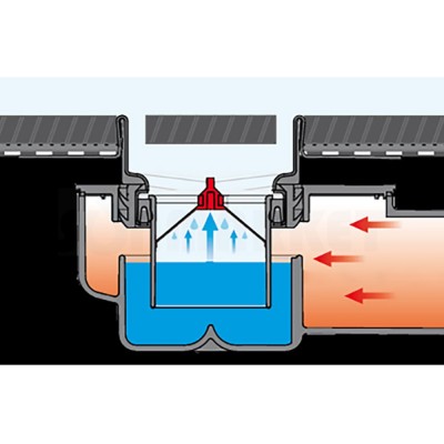 Сухой затвор для сифона h 24мм 650004 TECEdrainline