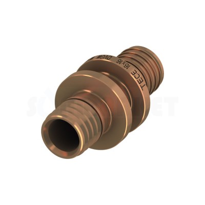 Муфта для PE-X проходная бронза Дн 20 х 20 TECEflex