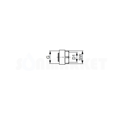 Евроконус для труб PE-Xc Дн 14 х 3/4" TECEflex