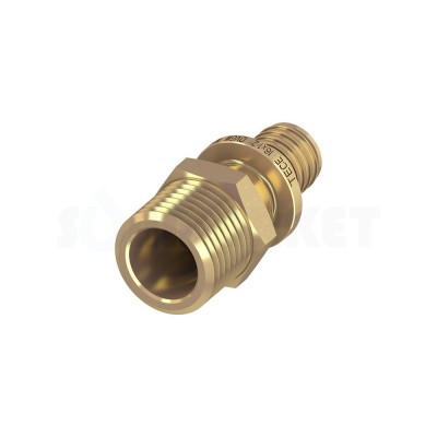 Муфта для PE-X переходная с наружной резьбой латунь Дн 16 х 3/8" TECEflex