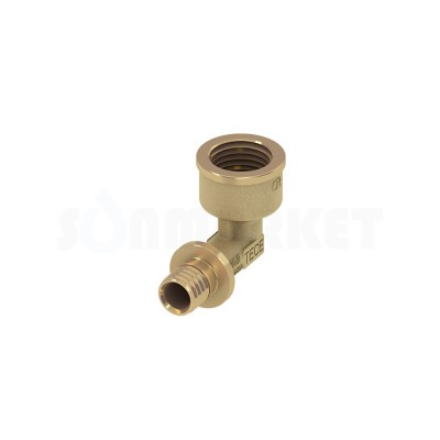 Уголок 90° для PE-X с внутренней резьбой латунь Дн 20 х Rp 1/2" TECEflex