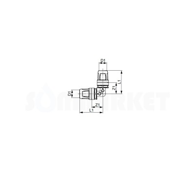 Уголок 90° для Push-fit PPSU Дн 16 х 16 TECElogo