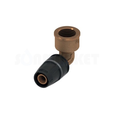 Уголок 90° для Push-fit с внутренней резьбой бронза Дн 25 х Rp 3/4" TECElogo