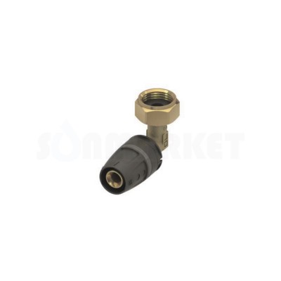 Уголок 90° для Push-fit с накидной гайкой (американкой) латунь Дн 16 х R 1/2" TECElogo