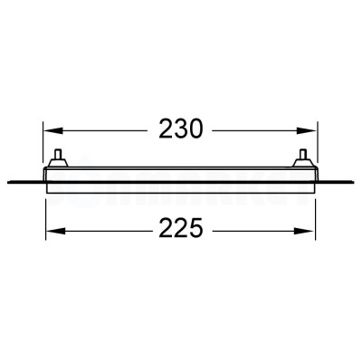 Монтажная рамка для установки стеклянных панелей TECEloop или TECEsquare на уровне стены металлическая