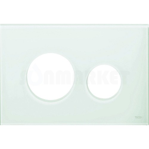 Лицевая панель кнопки инсталляции TECEloop modular стекло, светло-зеленый Emco