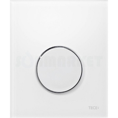 Кнопка смыва для писсуара TECEloop Urinal, пластиковая, белая, клавиша хром глянцевый